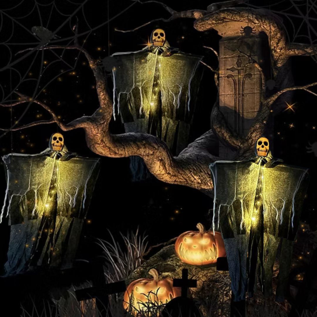 SpookyBones - Hängende Skelett-Geist-Deko