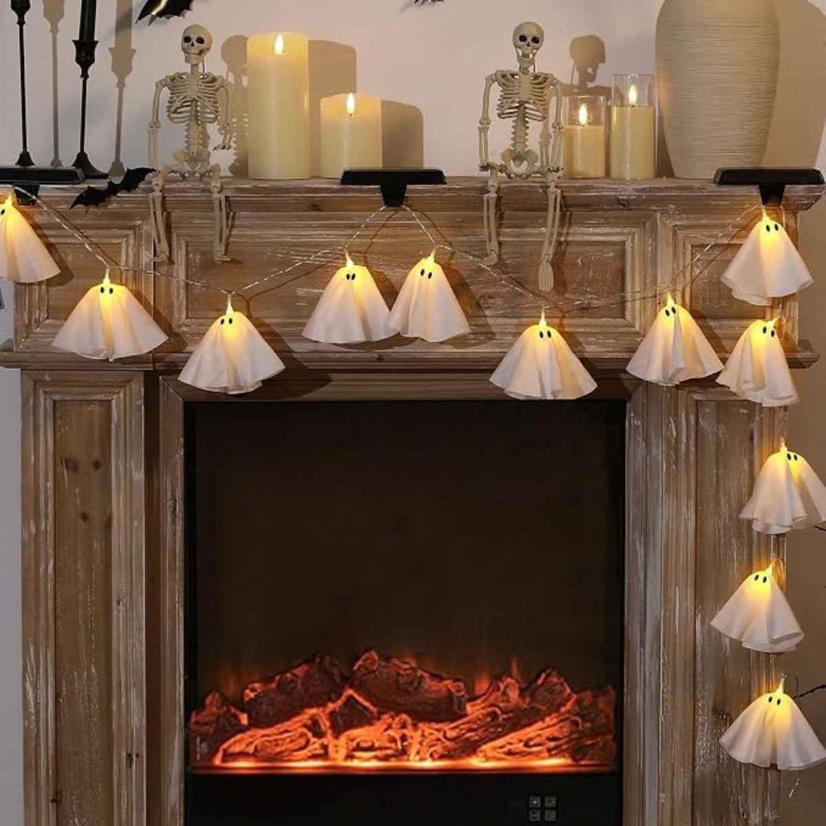 BooLights - Leuchtende Halloween-Geister-Girlande