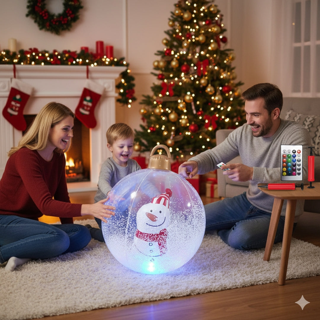 Aufblasbare Weihnachtsdeko Kugel - 60cm