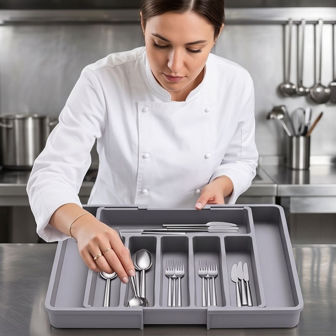 BesteckMeister - Verstellbarer Schubladenorganizer