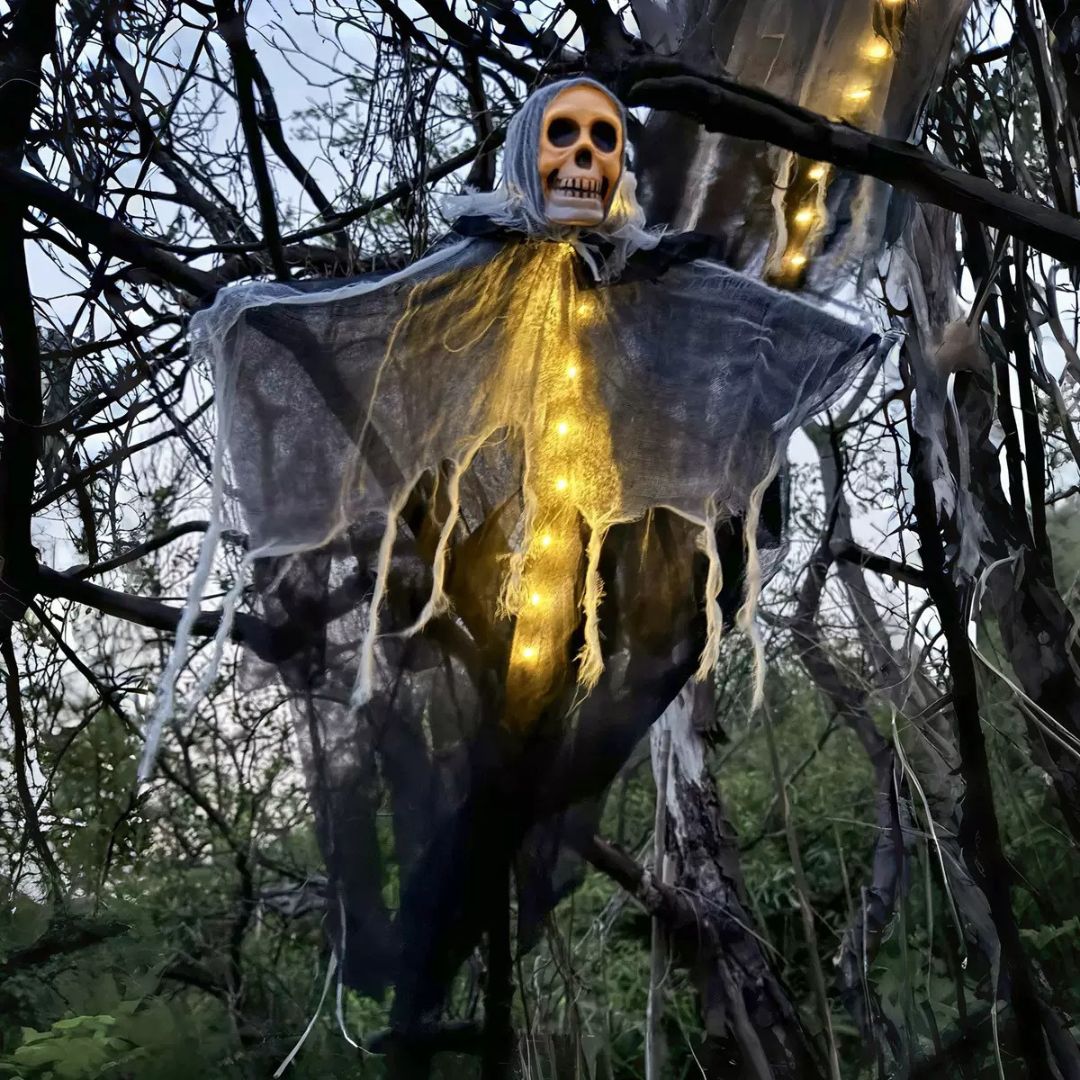 SpookyBones - Hängende Skelett-Geist-Deko