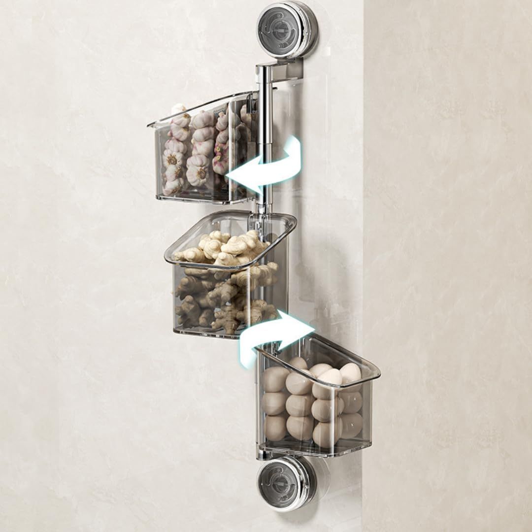 FreshSpin - 3-stufiger drehbarer Küchen-Organizer