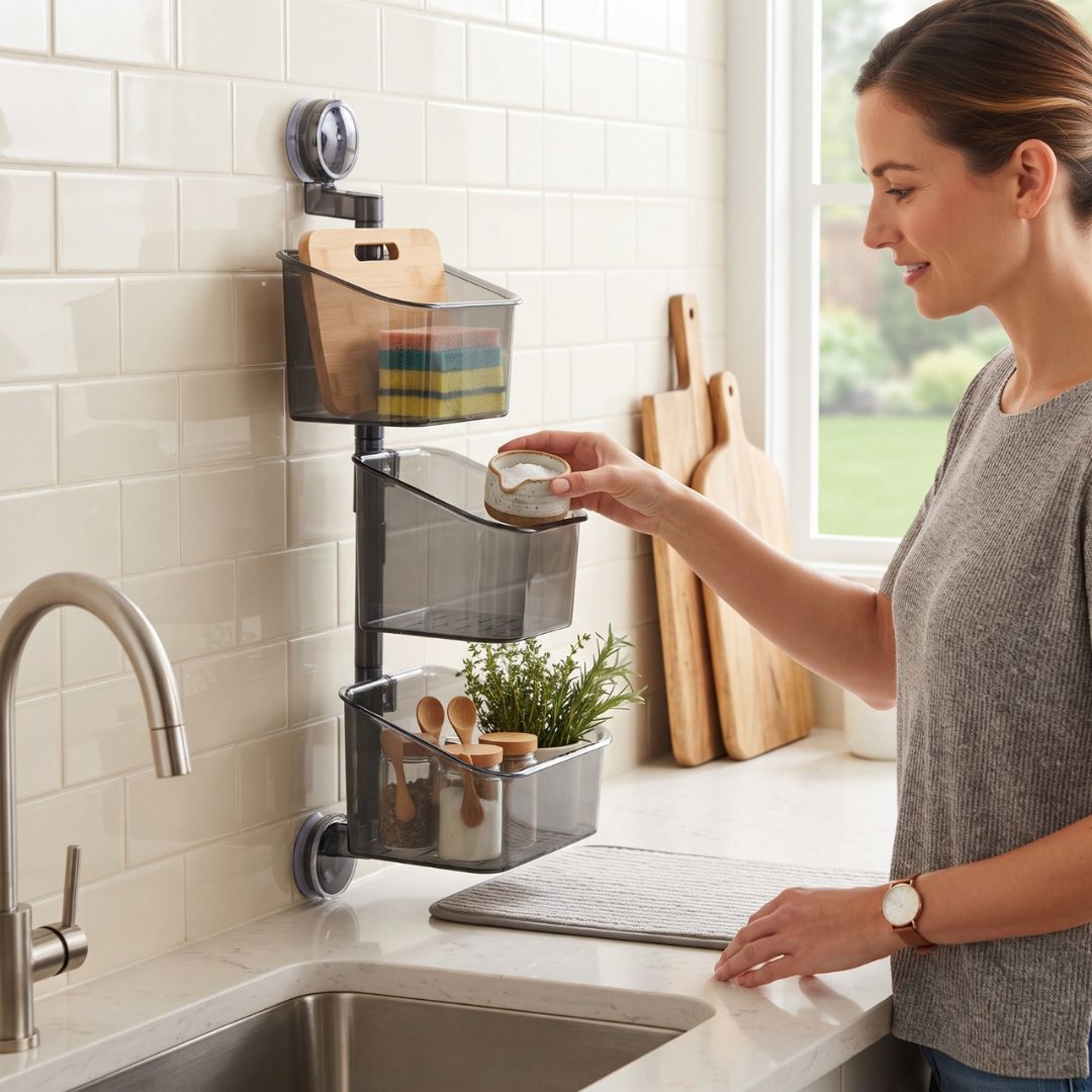 FreshSpin - 3-stufiger drehbarer Küchen-Organizer