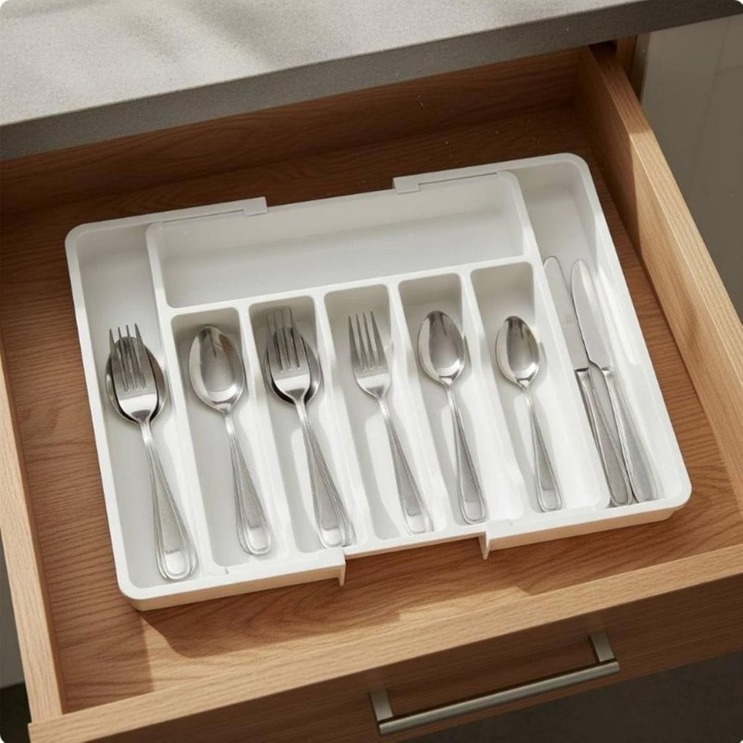 BesteckMeister - Verstellbarer Schubladenorganizer