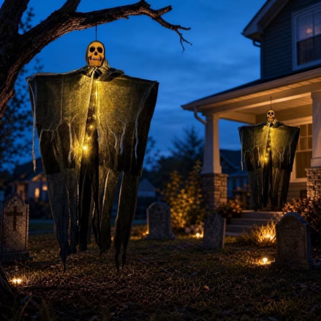 SpookyBones - Hängende Skelett-Geist-Deko
