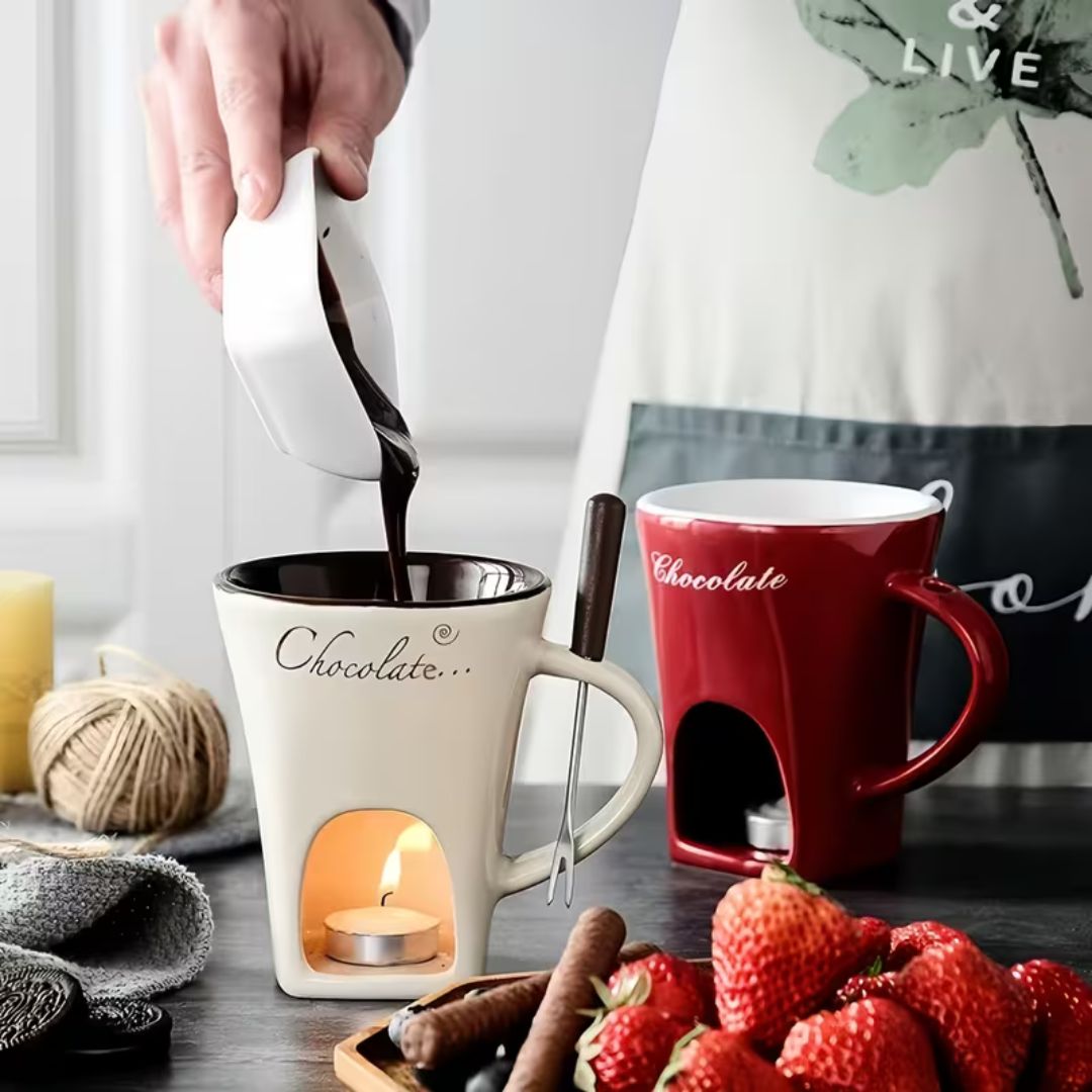 ChocoGlow - Gemütliche Schokoladen-Fondue-Tasse