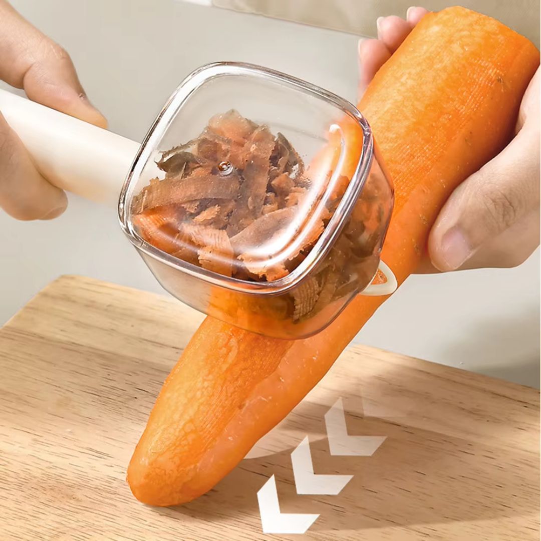 SchälFreund - Schäler mit Auffangbehälter
