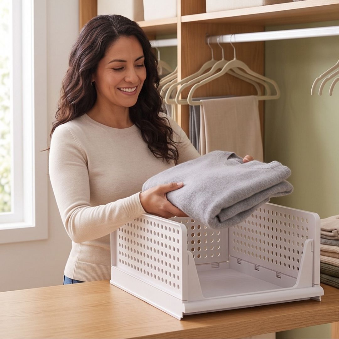 Stapelbarer Kleiderschrank-Organizer
