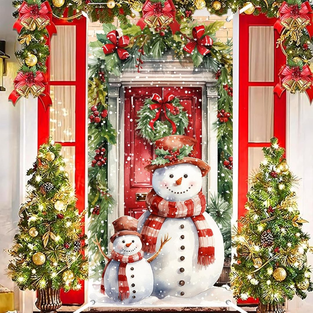 JingleDoor - Festliche Weihnachtsmann-Türdeko