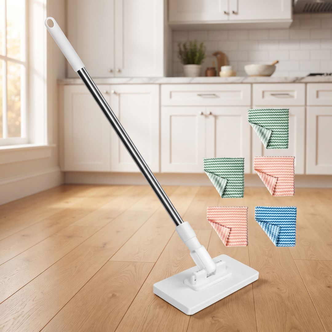 MopFlex - 360° Flachwischer mit Mikrofasertüchern