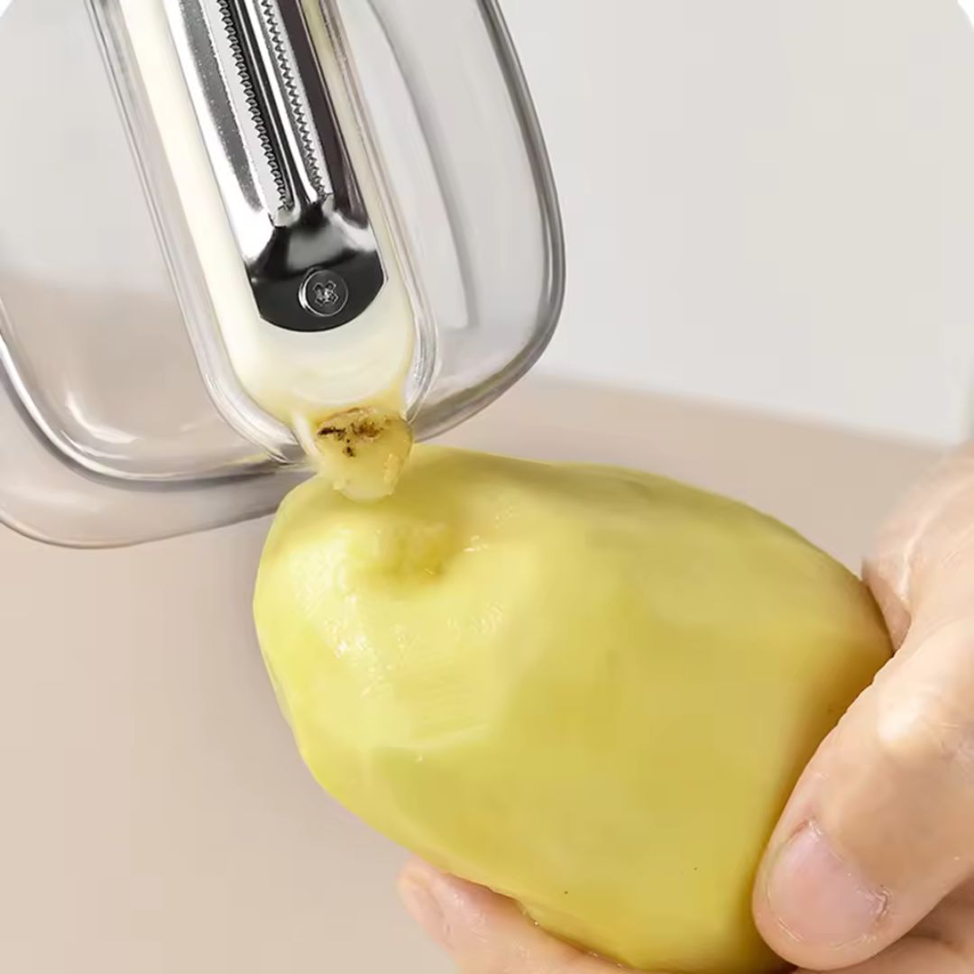 SchälFreund - Schäler mit Auffangbehälter