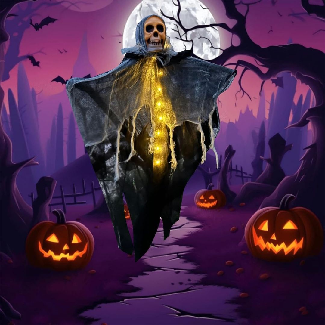 SpookyBones - Hängende Skelett-Geist-Deko