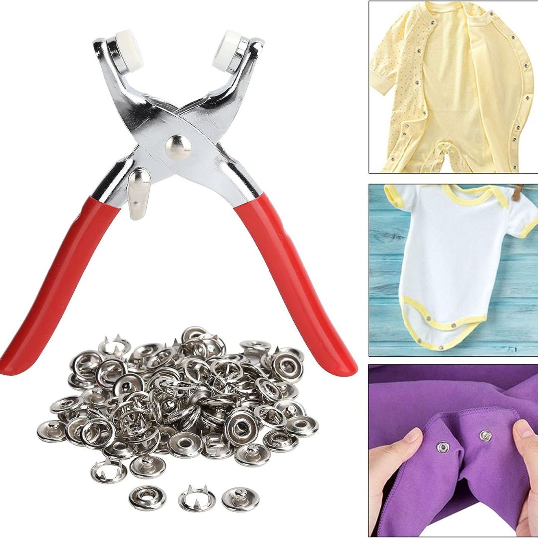 SnapMate - Komplettes Druckknopf-Zangen-Set