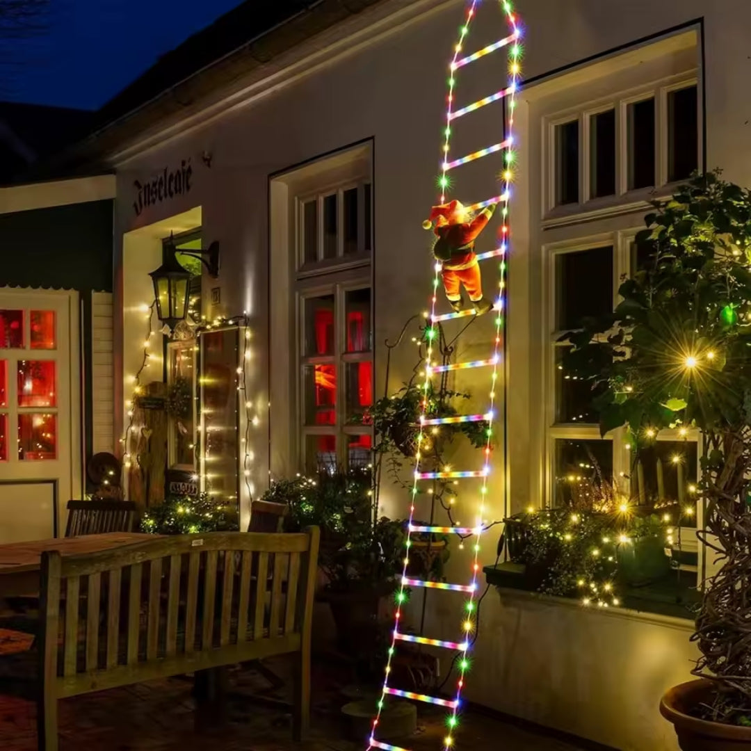 Leuchtende Weihnachtsmann Kletterleiter
