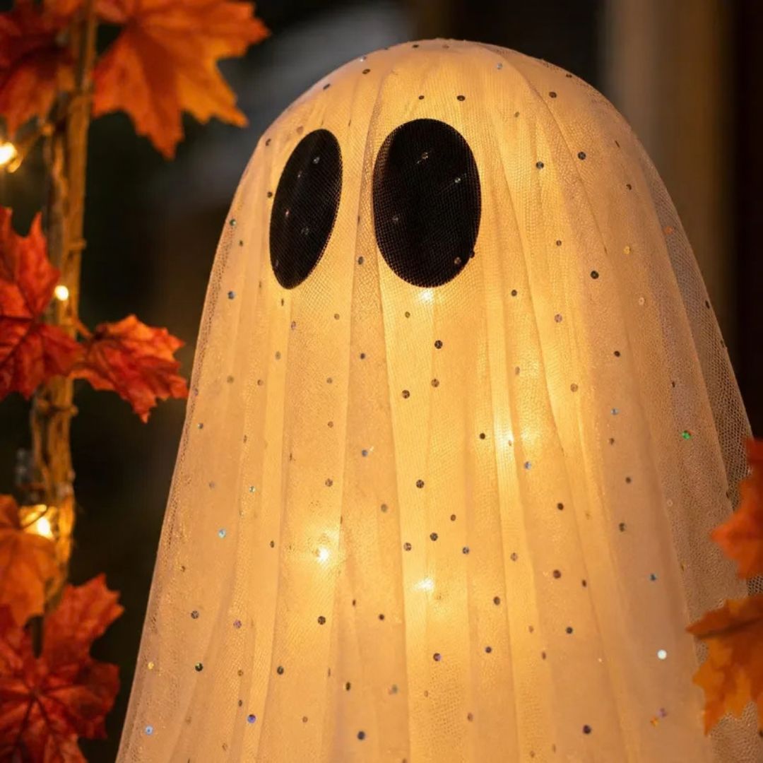 GhostSwing - Leuchtender Halloween-Hängegeist