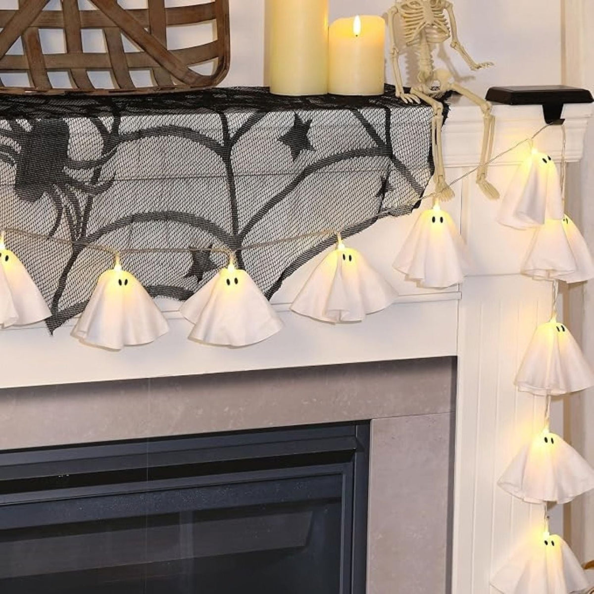 BooLights - Leuchtende Halloween-Geister-Girlande
