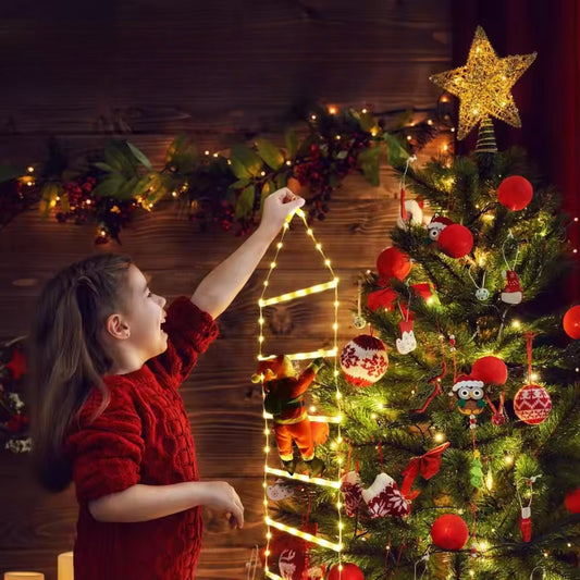 Leuchtende Weihnachtsmann Kletterleiter