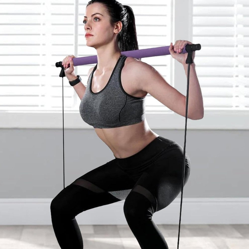 Pilates Stange mit Widerstandsband