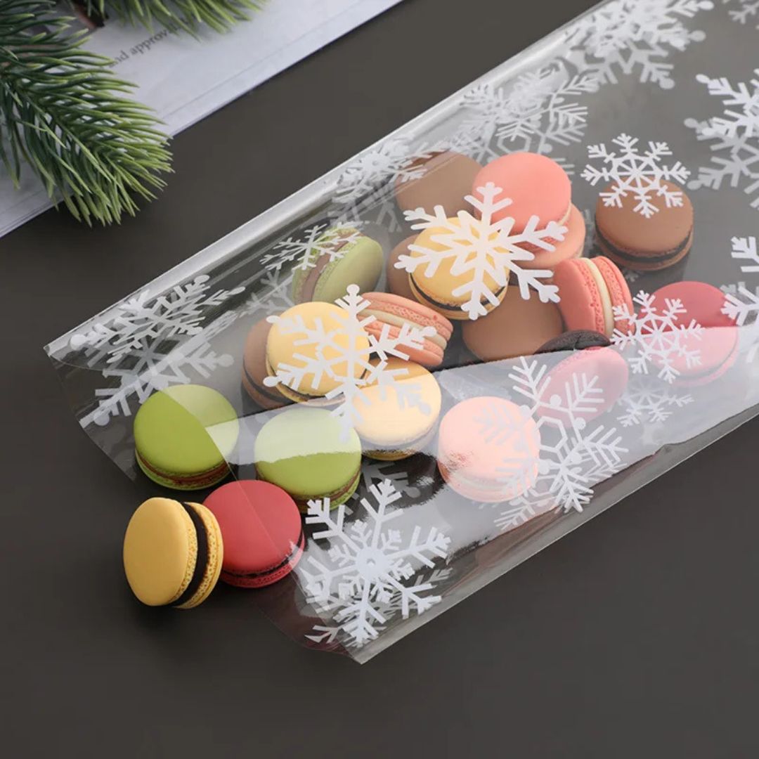 Weihnachtliche Plätzchen Verpackung - 50er Set