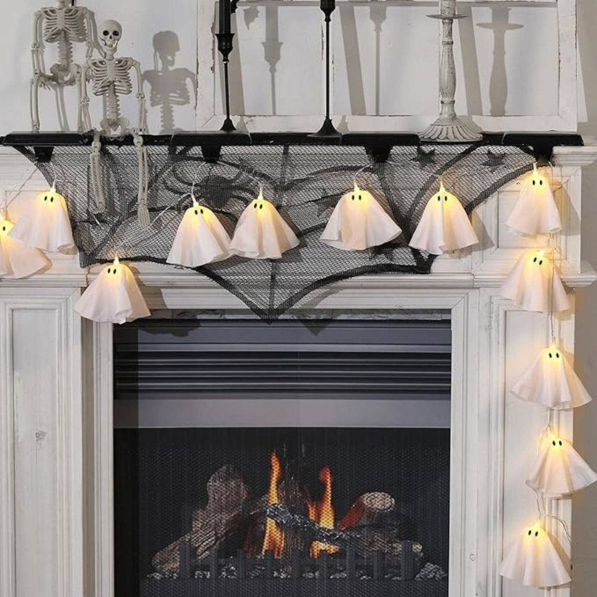 BooLights - Leuchtende Halloween-Geister-Girlande
