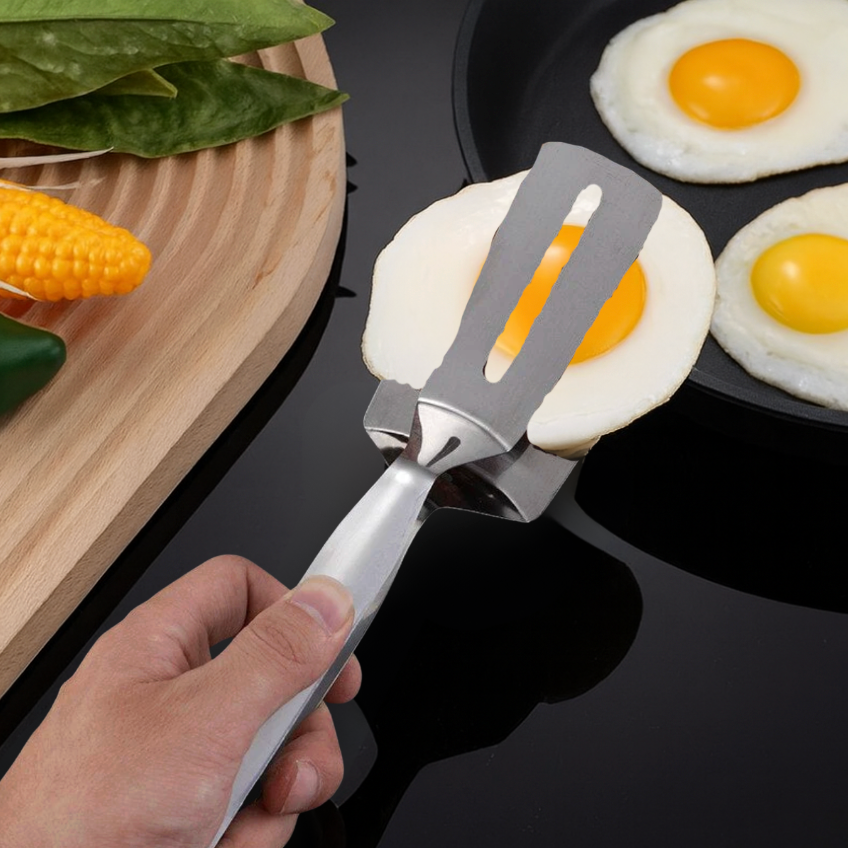 Doppelseitiger Edelstahl Pfannenwender