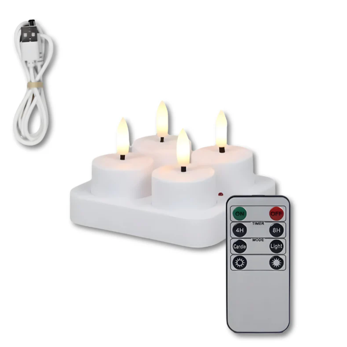 CandleVibe - Wiederaufladbare LED-Kerzen