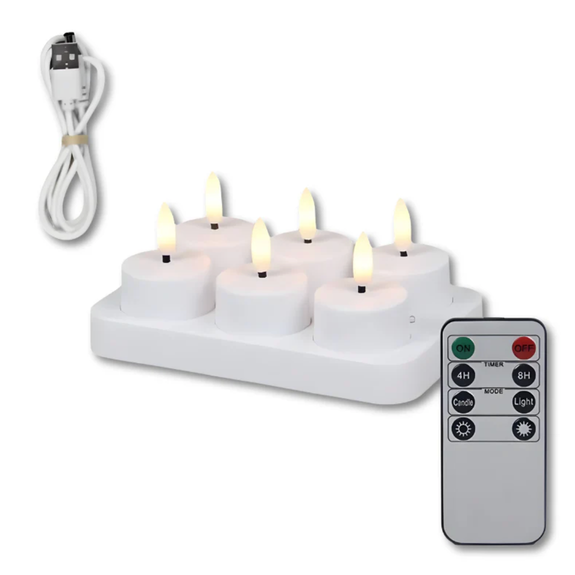 CandleVibe - Wiederaufladbare LED-Kerzen