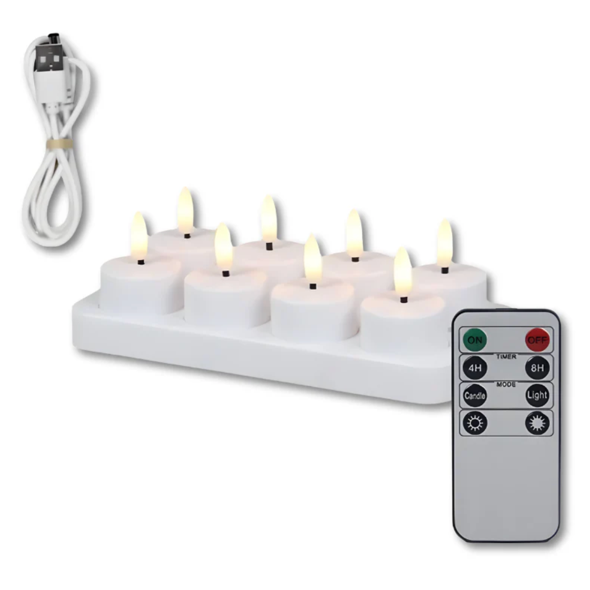 CandleVibe - Wiederaufladbare LED-Kerzen