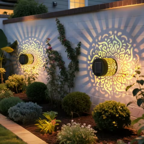 Solarbetriebene Mandala-Lampe