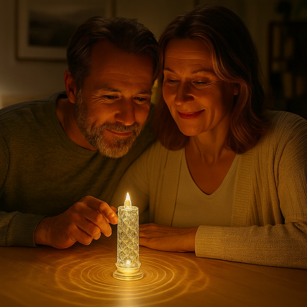 LED Kristall Kerze