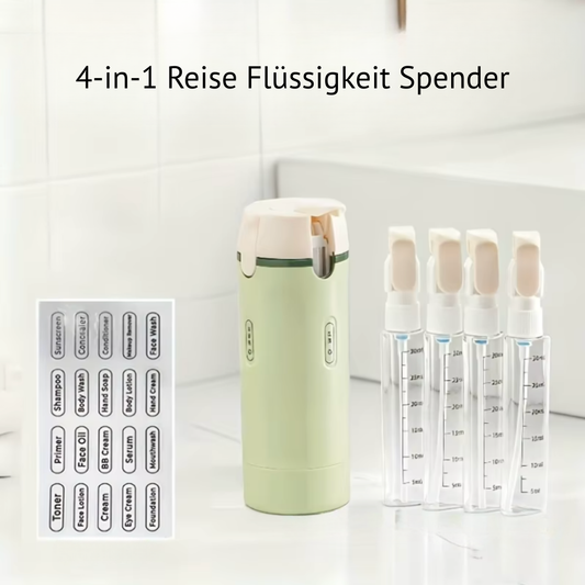 4-in-1 Reise Flüssigkeit Spender